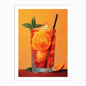 Aperol Spritz Orange 1 Art Print