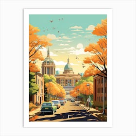 Pretoria In Autumn Fall Travel Art 3 Art Print