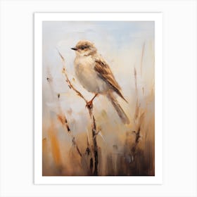 Bird Painting Sparrow 3 Art Print