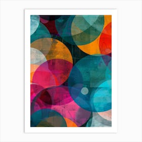 Abstract Circles 38 Art Print