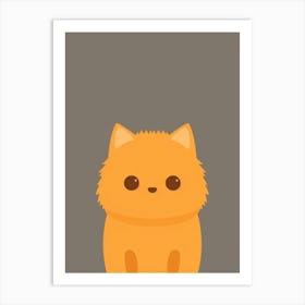 Orange Cat 9 Art Print