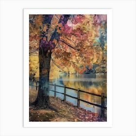 Autumn By The Lake 2 Art Print