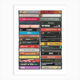 Indie Music Cassette Print Art Print