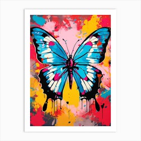Pop Art Brimstone Butterfly 2 Art Print