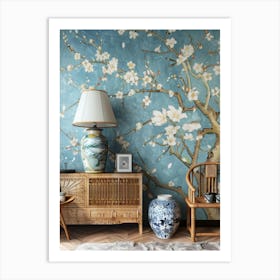 Chinese Cherry Blossoms Art Print