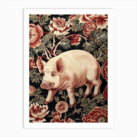 Chinese Lunar Year Of The Pig 1 Full William Morris Style Art Print