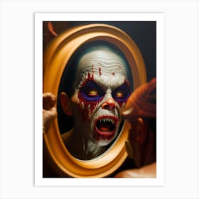 Mirror Of Horror Art Print