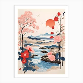 Asian Landscape Painting Art Print