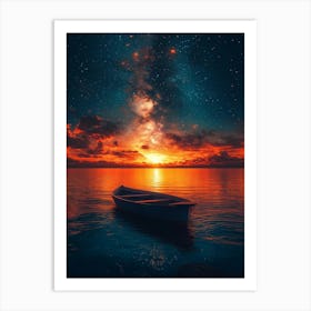 Boat In The Water 3 Art Print