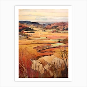 Autumn National Park Painting Plaisance National Park Quebec Canada 3 Art Print