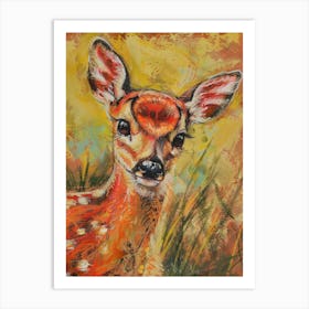 Fawn Painting 7 Art Print