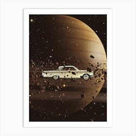 Saturn Car Art Print