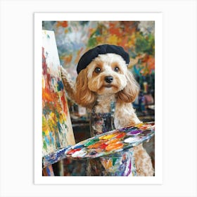 Pablo Pi Cavapoo Art Print