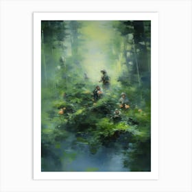 Mossy Impressions Art Print