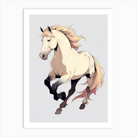 Horse Galloping Art Print