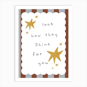 Look How They Shine For You Kids and Nursery Art Print