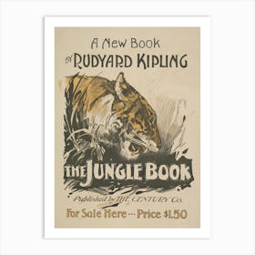 The Jungle Book Cover Poster 1911 Art Print