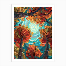 Autumn Trees 29 Art Print