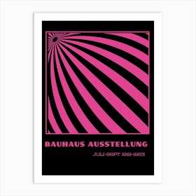 Bauhaus Pink Exhibition 4 Art Print