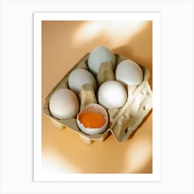 Eggs In A Carton 15 Art Print