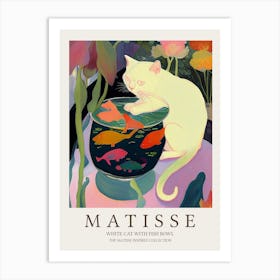 The Great Cat And Fishbowl Matisse Inspired Art Print