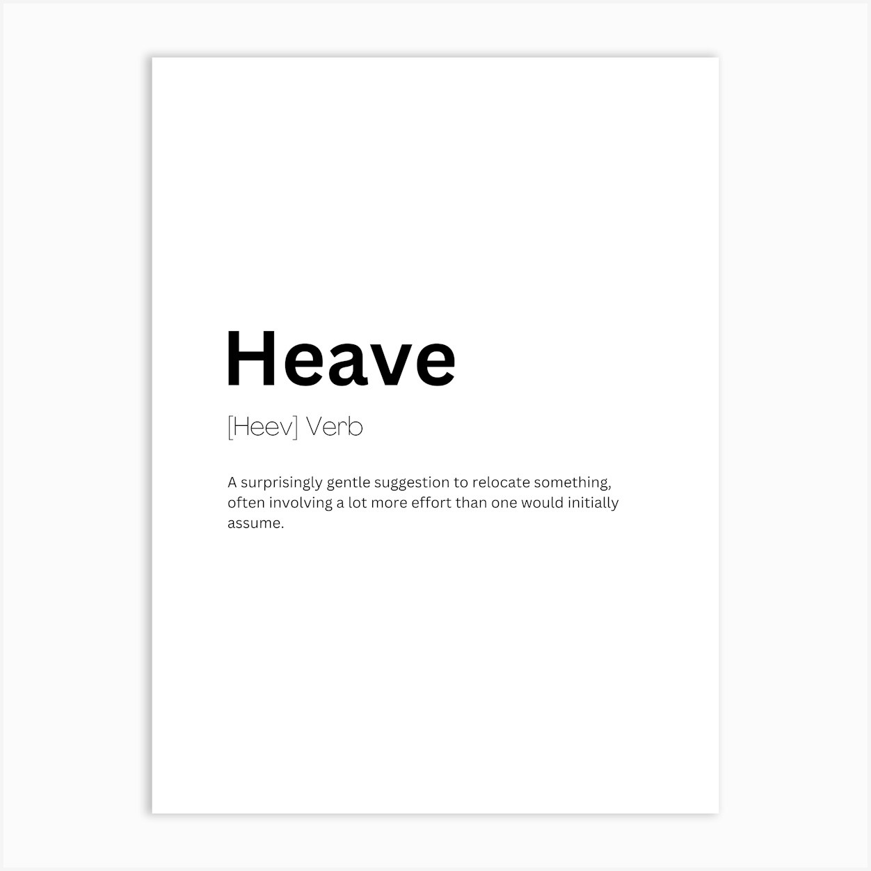 Haul Definition Meaning Affiche