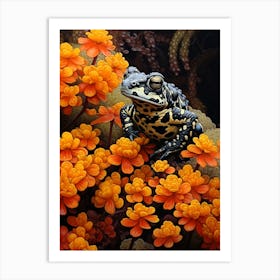 Fire Bellied Toad Realistic 1 Art Print