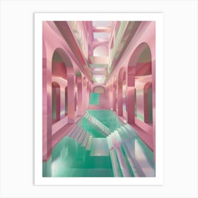 Pink Pool 11 Art Print