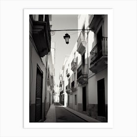 Cadiz, Spain, Black And White Photography 4 Art Print