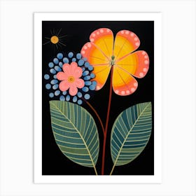 Lantana 3 Hilma Af Klint Inspired Flower Illustration Art Print