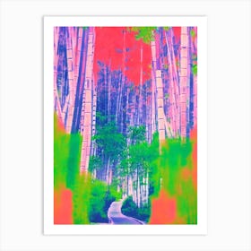 Bamboo Shoots 3 Risograph Retro Poster vegetable Art Print