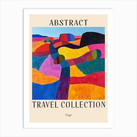 Abstract Travel Collection Poster Congo 3 Art Print