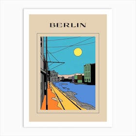 Minimal Design Style Of Berlin, Germany 2 Poster Art Print