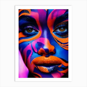 Face Painting 1 Art Print