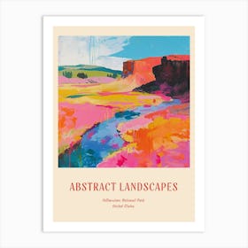 Colourful Abstract Yellowstone National Park 8 Poster Art Print
