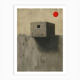 Red Building 2 Art Print