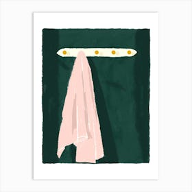 Abstract towel coastal art Art Print