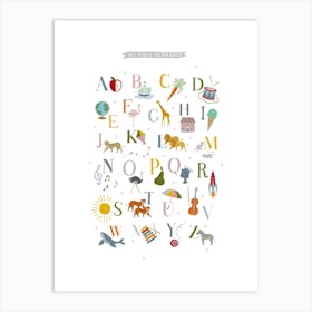 My First Alphabet Art Print