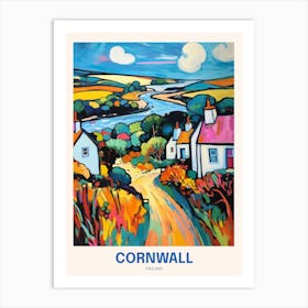 Cornwall England 15 Uk Travel Poster Art Print