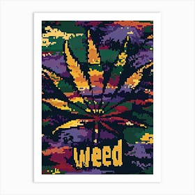 Colorful Cannabis Dreams Art Print