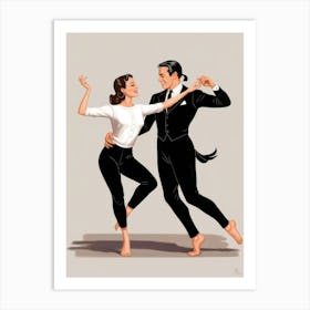 Tango Dancers 4 Art Print