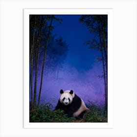 Panda Bear In The Forest Art Print