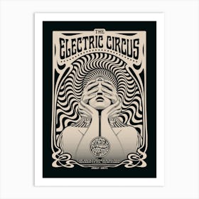 Electric Circus Psychedelic Music Poster Art Print