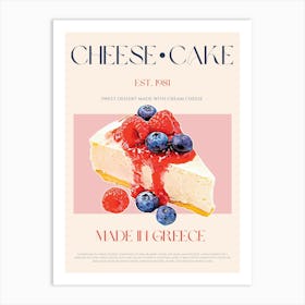 Cheesecake Mid Century Art Print
