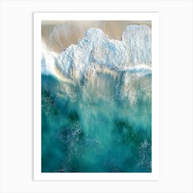 Aerial View Of A Beach 138 Art Print