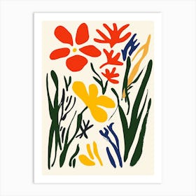 Flowers By Paul Gauguin Art Print