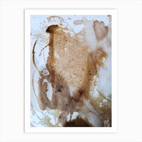 Coffee Splatter 1 Art Print