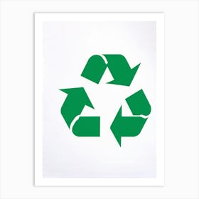 Environment Centric Illustration Depicting An Iconic Abstract Triangular Recycling Symbol Intertwin (1) Póster