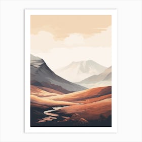 Ben Nevis Scotland 1 Hiking Trail Landscape Art Print