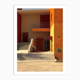 Building With Stairs Art Print